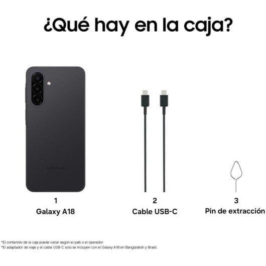 Samsung Galaxy A18 4G 4GB 128GB 6.7" Noir
