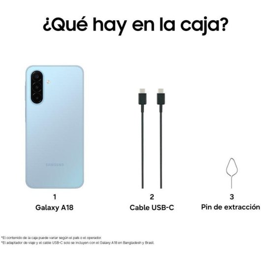 Samsung Galaxy A18 4G 4GB 128GB 6.7" Azul claro