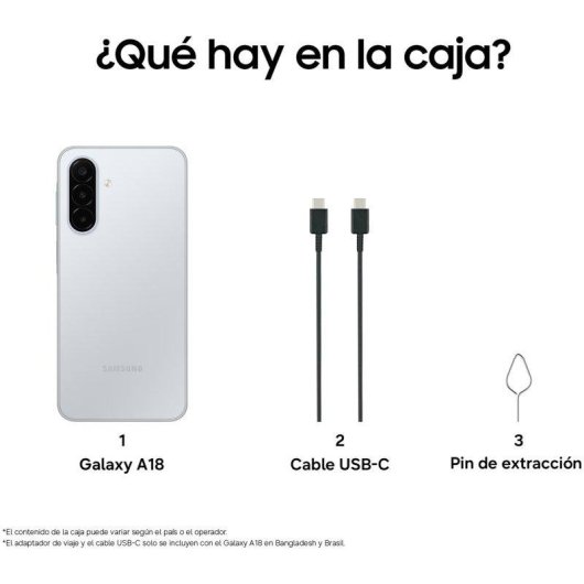 Samsung Galaxy A18 4G 4GB 128GB 6.7" Plata