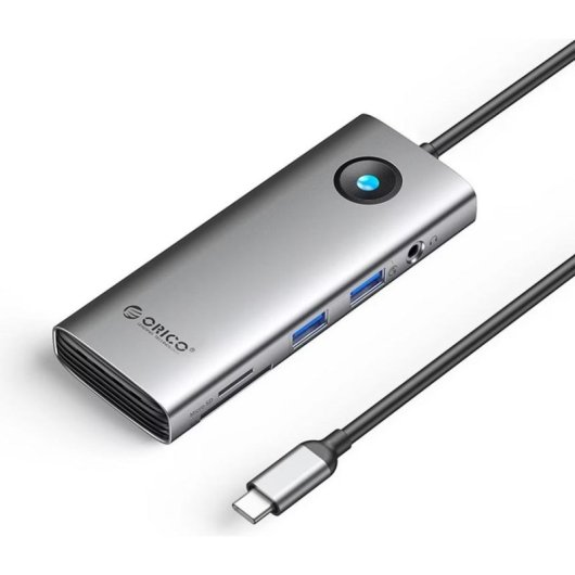 Hub USB-C Orico PW11 8 in 1 HDMI 4K USB-C PD 100W Ethernet Gigabit