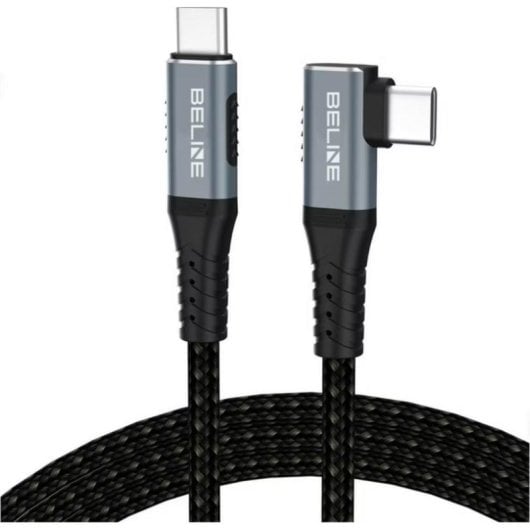 Câble Thunderbolt 4 Beline USB-C 1m 40 Gbps 240W Angle Noir