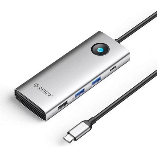 Docking Station Orico PW11 8 porte USB-C HDMI 2.0 VGA Argento