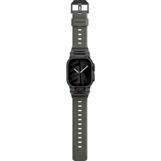 Correa Skinarma para Apple Watch Silicona y Acero Inoxidable Verde