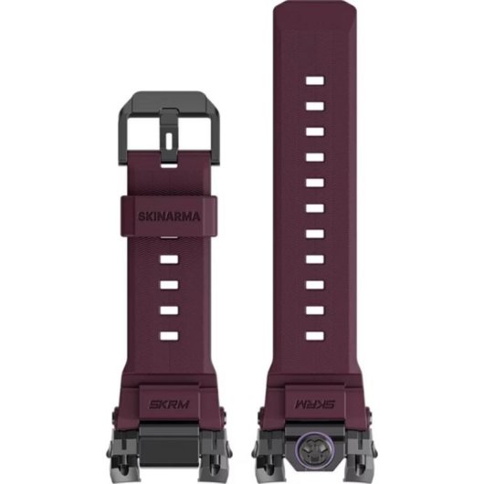 Correa Skinarma para Smartwatch Acero Inoxidable y Silicona Rojo