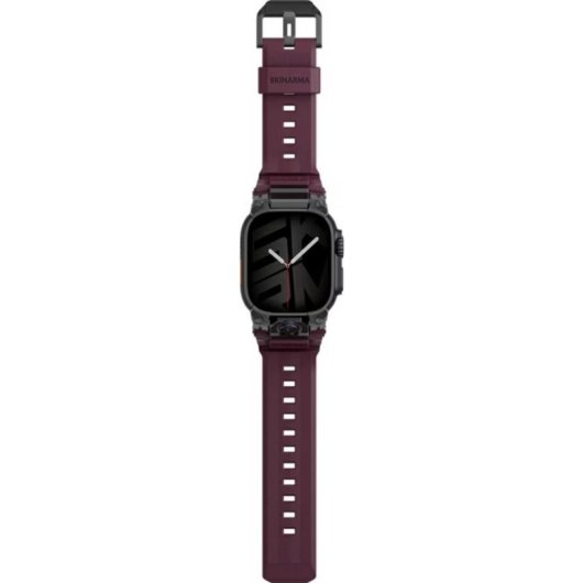 Correa Skinarma para Smartwatch Acero Inoxidable y Silicona Rojo