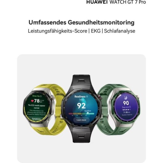 Huawei GT7 Pro Bluetooth GPS NFC 46mm Titânio Bracelete Verde Tamanho Único