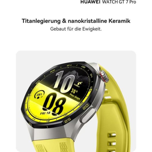 Huawei GT7 Pro Bluetooth GPS NFC 46mm Titânio Bracelete Verde Tamanho Único