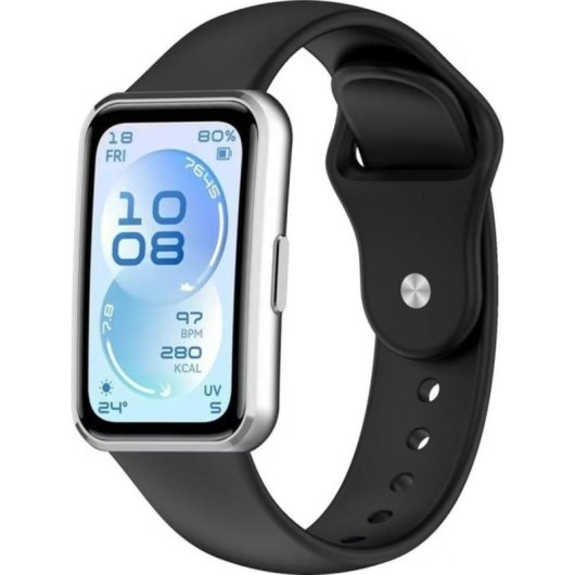Pulseira Beline Silicone Preto para Huawei Band 11 Confortável e Resistente