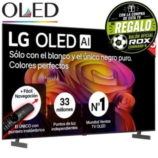 TV LG OLED AI OLED77B6ELC.AEU 77" 4K UltraHD 120Hz Smart TV WebOS HDR10 Dolby Vision