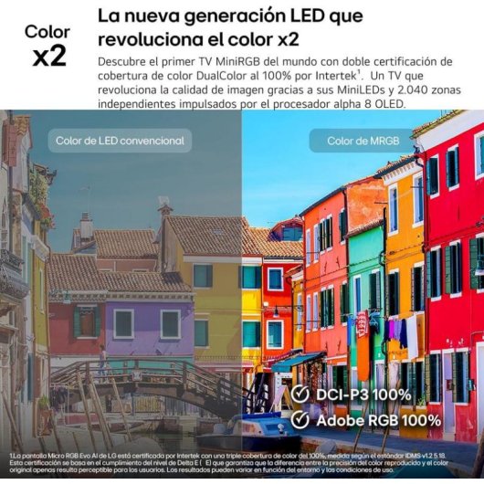 TV LG Mini RGB evo AI 86MRGB87B6B 86" 4K UltraHD 120Hz Smart TV WebOS Dolby Vision
