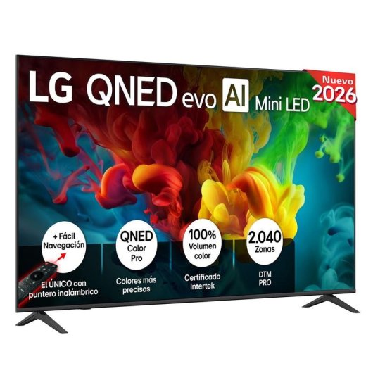 TV LG QNED evo MiniLED AI 75QNED82B6A 75" 4K UltraHD 120Hz Smart TV WebOS HDR10