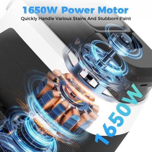 Aspirateur Lavatapis Teendow C6 Max 1650W 12000 Pa 1250 ml 950 ml
