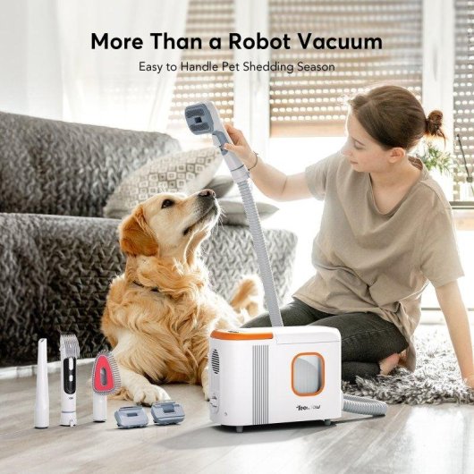 Aspirador Robô com Mopa Teendow D20s Max+ Com Esvaziamento Automatico Navegação LiDAR 6000 Pa