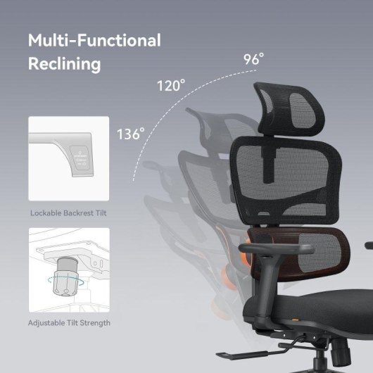 Chaise Newtral NT001 Ergonomique Soutien Lombaire