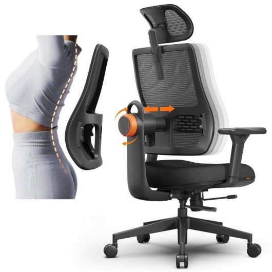 Chaise de Bureau NEWTRAL MAGICH003 Lumbar Adaptatif