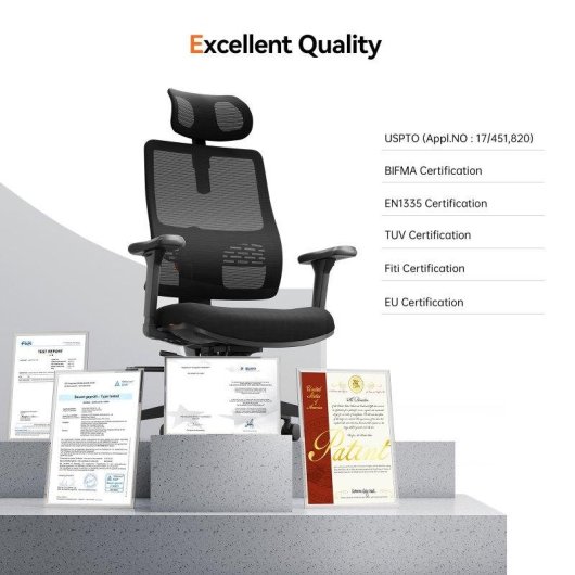 Chaise de Bureau NEWTRAL MAGICH003 Lumbar Adaptatif