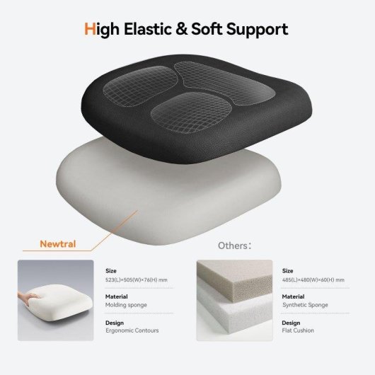 Chaise de Bureau NEWTRAL MAGICH003 Lumbar Adaptatif