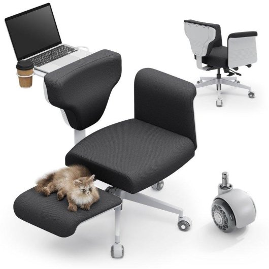Silla Ergonómica Newtral Freedom-X-FF Reposabrazos Ajustables Bandeja Portátil Reclinable