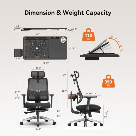 Chaise Ergonomique Newtral Magich-BPro LAPD-BLACK