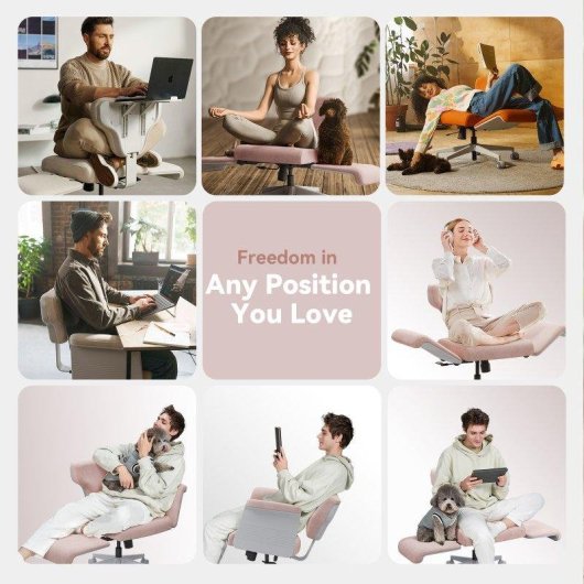 Chaise Ergonomique Newtral Freedom-X-FB Accoudoirs Reglables et Plateau Portatif