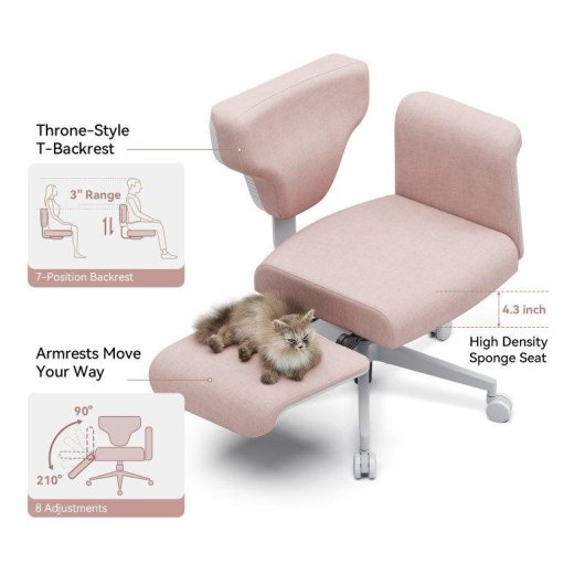 Chaise Ergonomique Newtral Freedom-X-FB Accoudoirs Reglables et Plateau Portatif