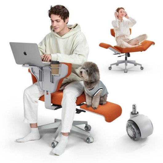 Cadeira Ergonómica Newtral Freedom-X-FF Laranja