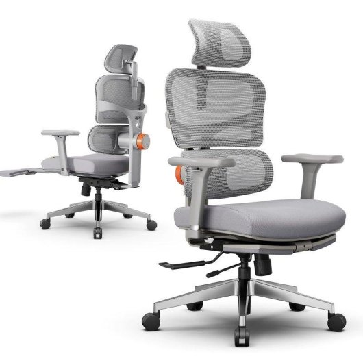Siege de bureau NEWTRAL NT002 ergonomique gris