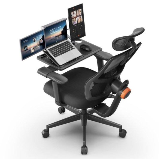 Chaise Ergonomique Newtral MAGICH003B + LAPD-BLACK Avec Bureau Amovible