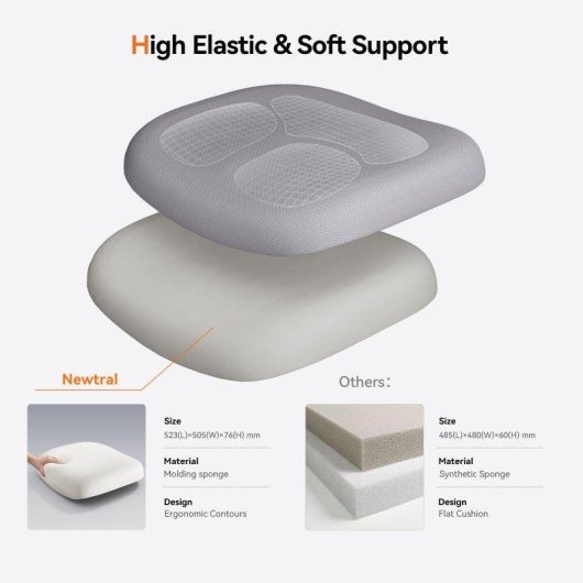 Chaise de bureau Newtral MAGICH003 lombaire adaptatif 3D
