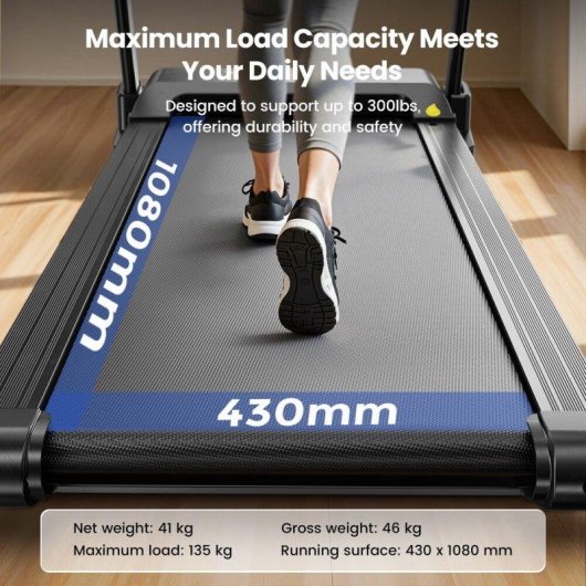 Cinta de correr Formill FT61 Velocidad Regulable 1-13.5 km/h Pantalla LED