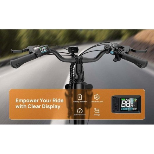 Bicicleta eletrica URLIFE E26 48V 10,4Ah 26 polegadas