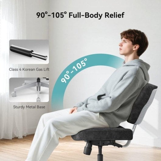 Cadeira Ergonomica NEWTRAL FP-DG Cinza Escuro com Bandeja Portatil