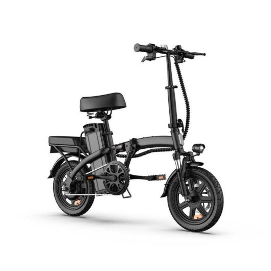 Bicicleta Eletrica Urlife F1L Preta 48V 7,5Ah Rodas 14pol