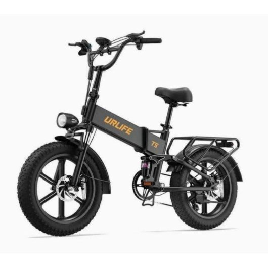 Bicicleta Eletrica Urlife T5 Preto Rodas Fat 20 x 4.0