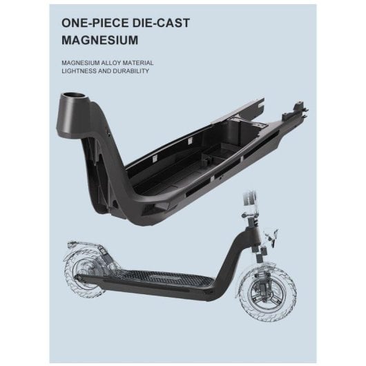 Monopattino elettrico Joyor C10e 500W Autonomia 60km Ruote 10'' Freni a disco Nero