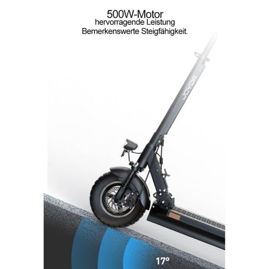 Monopattino elettrico Joyor Y8-s 500W Autonomia 70km Ruote 10'' Freni a disco Nero