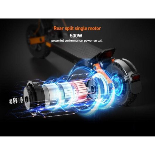 Patinete elétrico Joyor S5pro Abe 500W Autonomia 70km Rodas 10'' Suspensão Preto