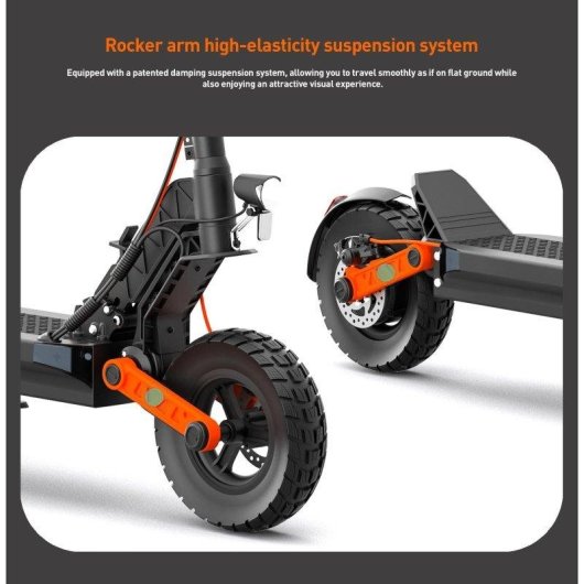 Patinete elétrico Joyor S5pro Abe 500W Autonomia 70km Rodas 10'' Suspensão Preto