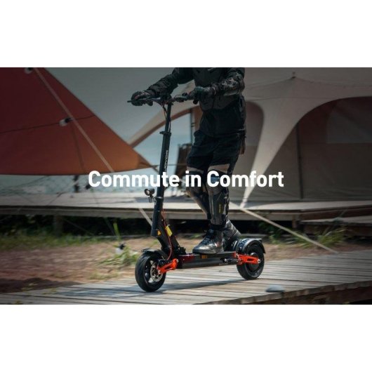 Patinete eléctrico Joyor T6 600W Autonomía 70km Ruedas 10" Suspensión Negro