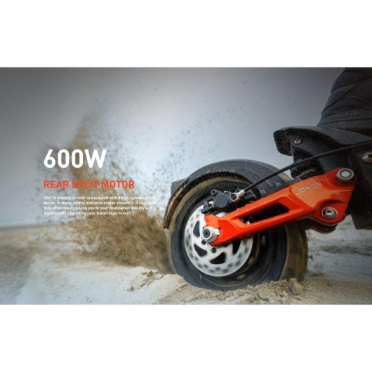Patinete eléctrico Joyor T6 600W Autonomía 70km Ruedas 10" Suspensión Negro