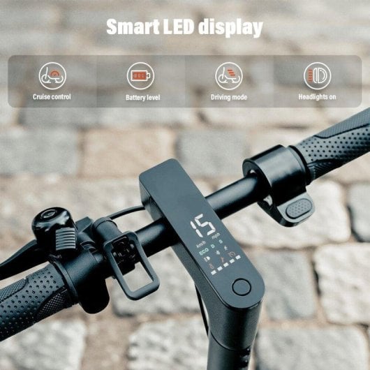 Patinete électrique iScooter W3 350W Autonomie 34km Freins double Noir