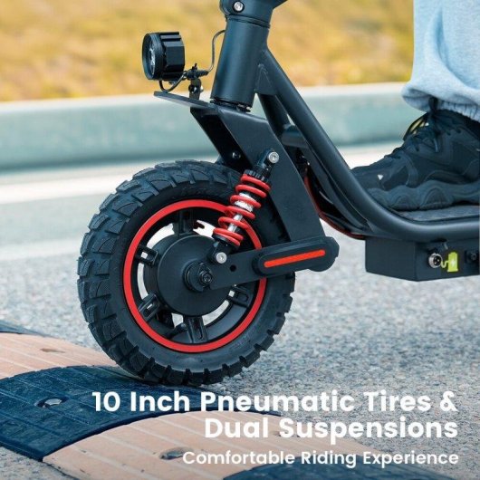 Patinete elétrico iScooter I10pro 800W Autonomia 60km Rodas 10'' Travões disco Preto