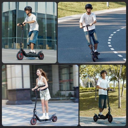 Patinete électrique iScooter i9M 500W Autonomie 30km Roues 10'' Frein disque Noir