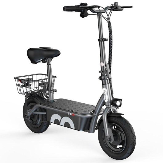 Monopattino elettrico iScooter F2 500W Autonomia 30km Ruote 10'' Freni doppi Nero