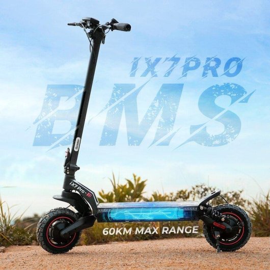 Patinete eléctrico iScooter iX7Pro 2000W Autonomía 80km Ruedas 10" Negro