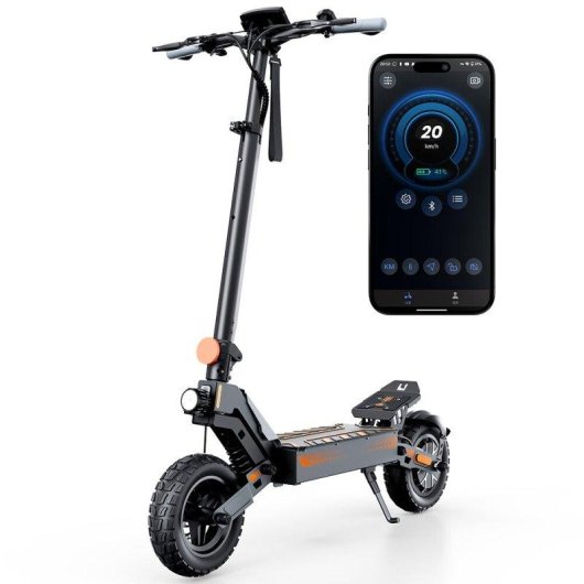 Patinete électrique iScooter W10 1000W Autonomie 60km Suspension double Noir