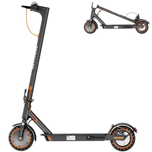 Patinete elétrico Todimart T6s 350W Autonomia 30km Suspensão dupla Preto