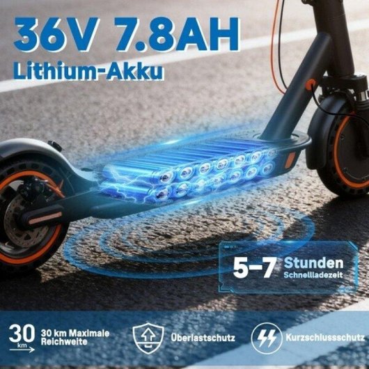 Patinete elétrico Todimart T6-abe T3a 350W 36V 7,8Ah 20km/h Rodas 10" Preto
