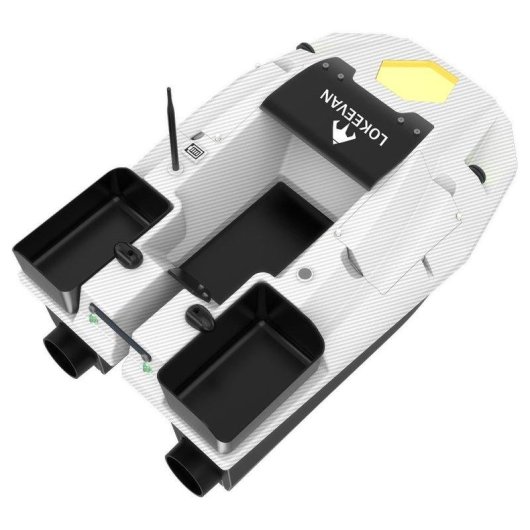 Futterboot Lokeevan D70B 12V GPS+BeiDou 500m 100 Punkte 3 Fächer