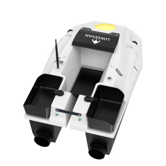 Futterboot Lokeevan D70B 12V GPS+BeiDou 500m 100 Punkte 3 Fächer
